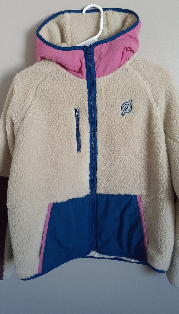 Peloton Shearling Coat w/ Hood, Sz Small